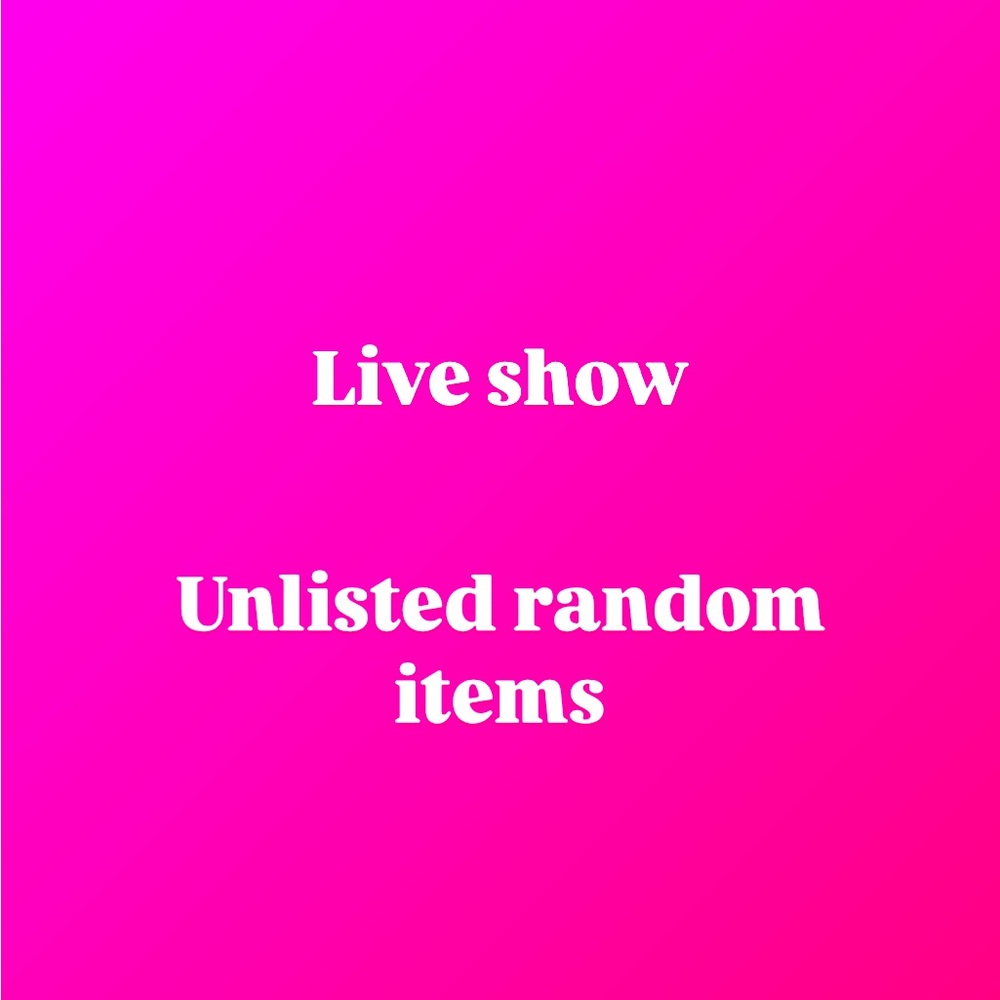 Grab bags live show